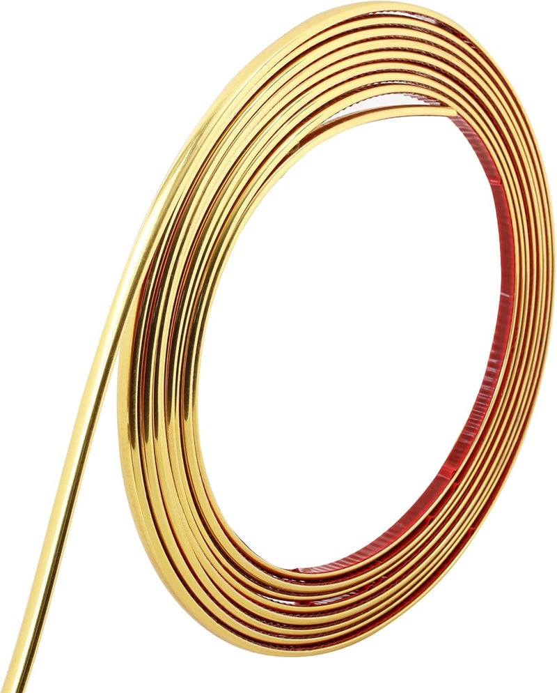 Trimold 32.8ft Peel and Stick Molding Trim, Flexible Mirror Wall Ceiling Floor Cabinet Tile Edge Moulding - Image 1